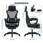 Office Chair With Foot Rest Retractable Footrest