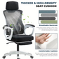 Office Chair With Foot Rest Retractable Footrest