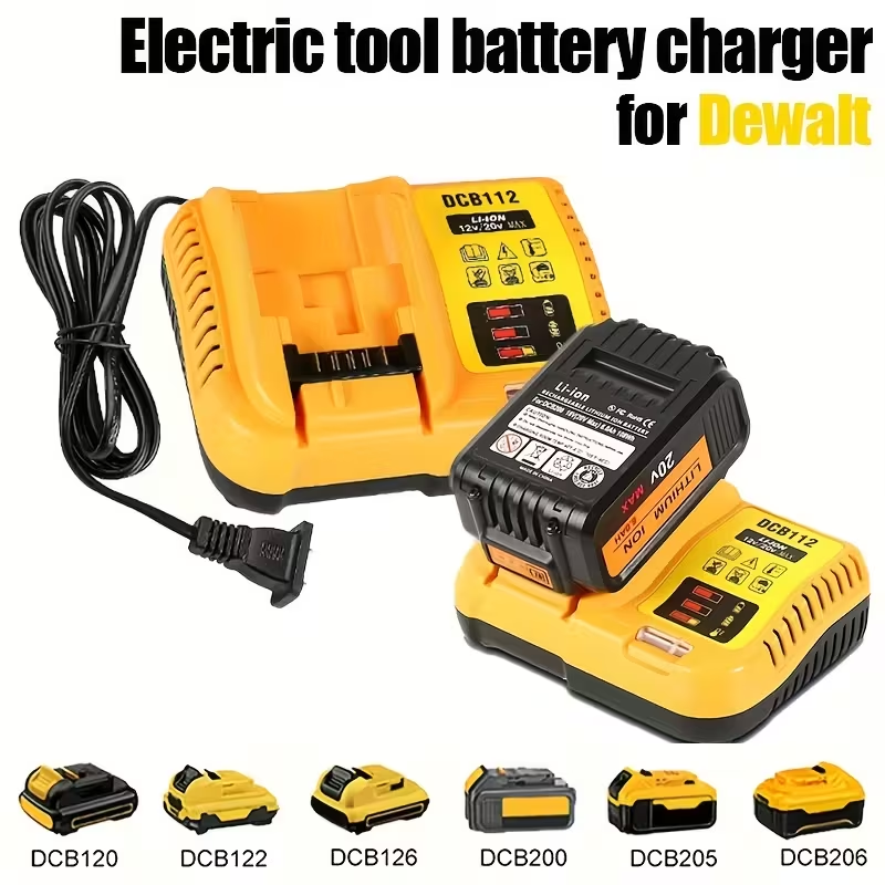 Dewalt Compatible - 12V/20V Fast Battery Charger for Dewalt