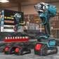 21V Cordless Impact Wrench with Brushless Motor (2 Batteries & Case