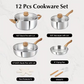 Highest Quality Stainless Steel 11 Piece Cookwear Set (18/10 Stainless Rating)