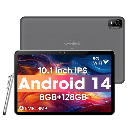 Android 14 Tablet 10.1 Inch Tablets, 8GB RAM 128GB ROM